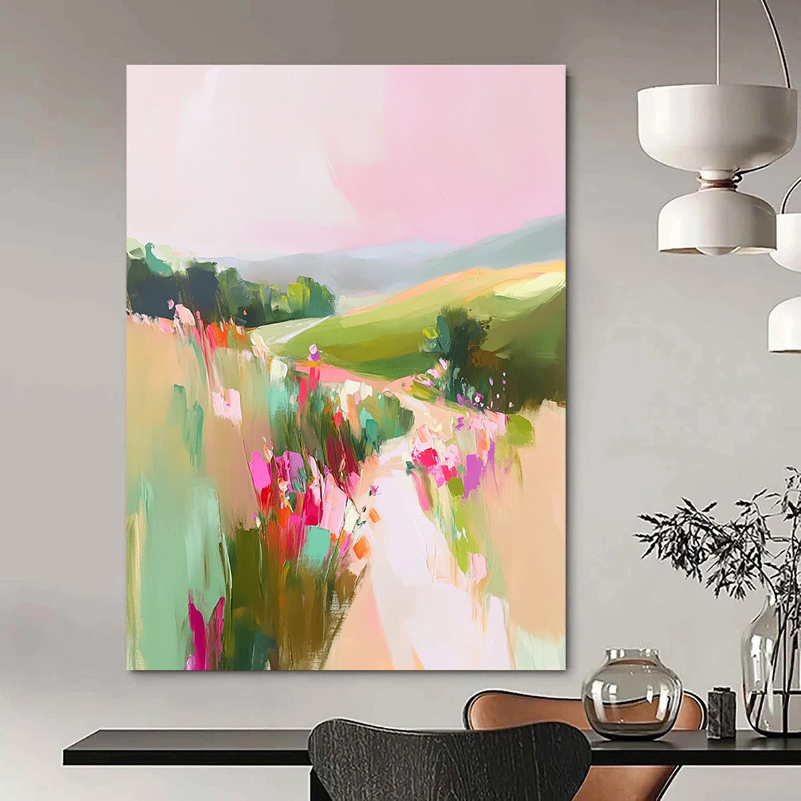 Abstract Landscape Path for Bohemian Garden Party & Nature - Lover’s Home Office STSC1202