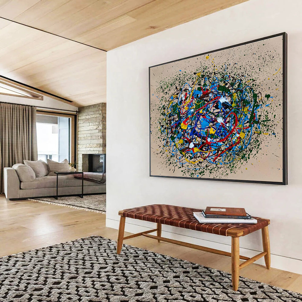 Colorful Splash Abstract Art for Creative Studio Team - Building Spaces DLZ2688