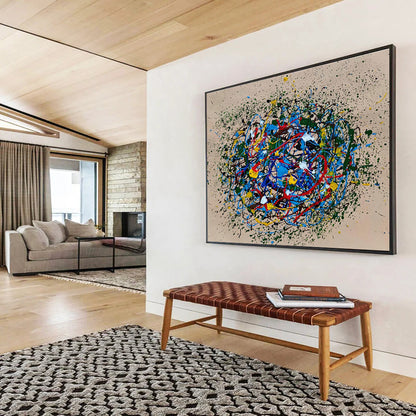 Colorful Splash Abstract Art for Creative Studio Team - Building Spaces DLZ2688