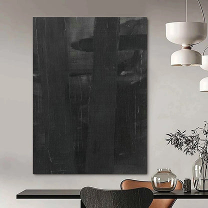Dark Grey Abstract Texture Art for Office & Hallway DLZ0411