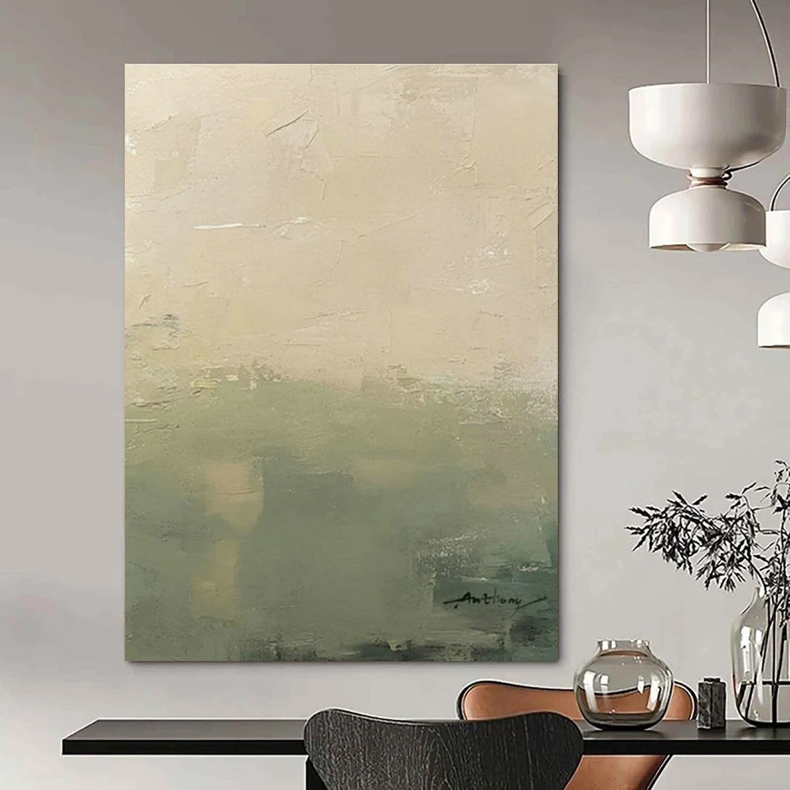 Subtle Gradient Art for Minimalist Library & Calming Dental Clinic DLZ1502