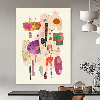 Colorful Abstract Collage Art for Creative Studio & Playful Kids’ Playroom STSC1322