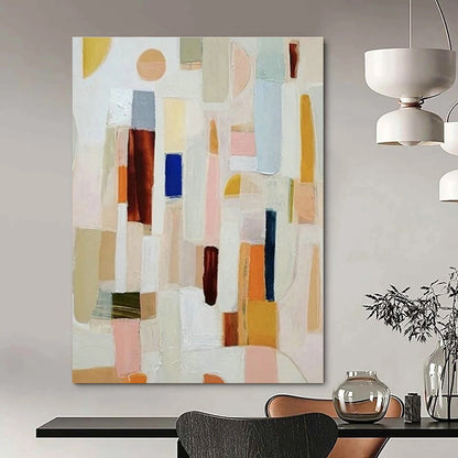 Colorful Geometric Abstract Art for Modern Café & Home Living Room DLZ1120