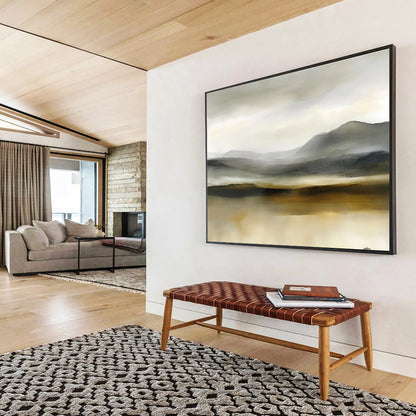 Monochrome Landscape Art for Minimalist Bedroom & Serene Meditation Room SC288