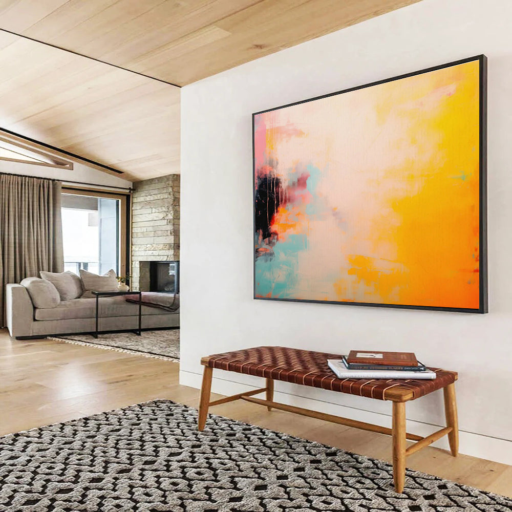 Colorful Abstract Blocks Art for Vibrant Studio Space DLZ2855