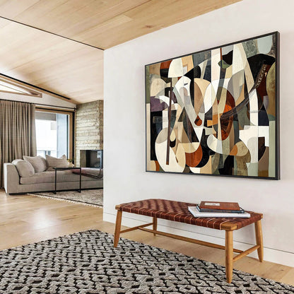 Cubist Musical Instruments Art for Music Studio & Art Gallery Café SC395
