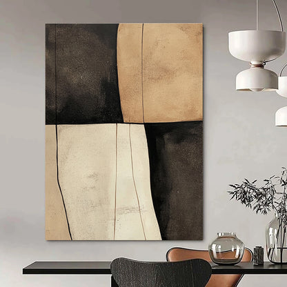Neutral Geometric Blocks for Minimalist Studio & Serene Meditation Room STSC627