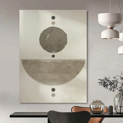 Zen - Inspired Circular Art for Minimalist Office & Meditation Corner DLZ1372