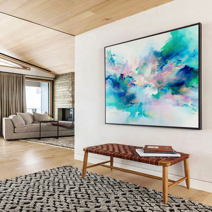 Fantasy Color Fluid Abstract Art for Bohemian Living Room DLZ2870