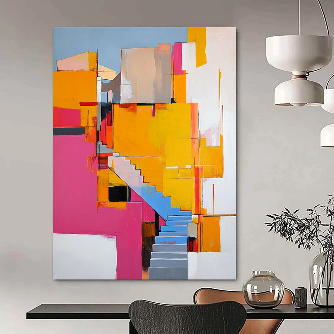 Architectural Abstract Art for Patio & Garden Room STSC668