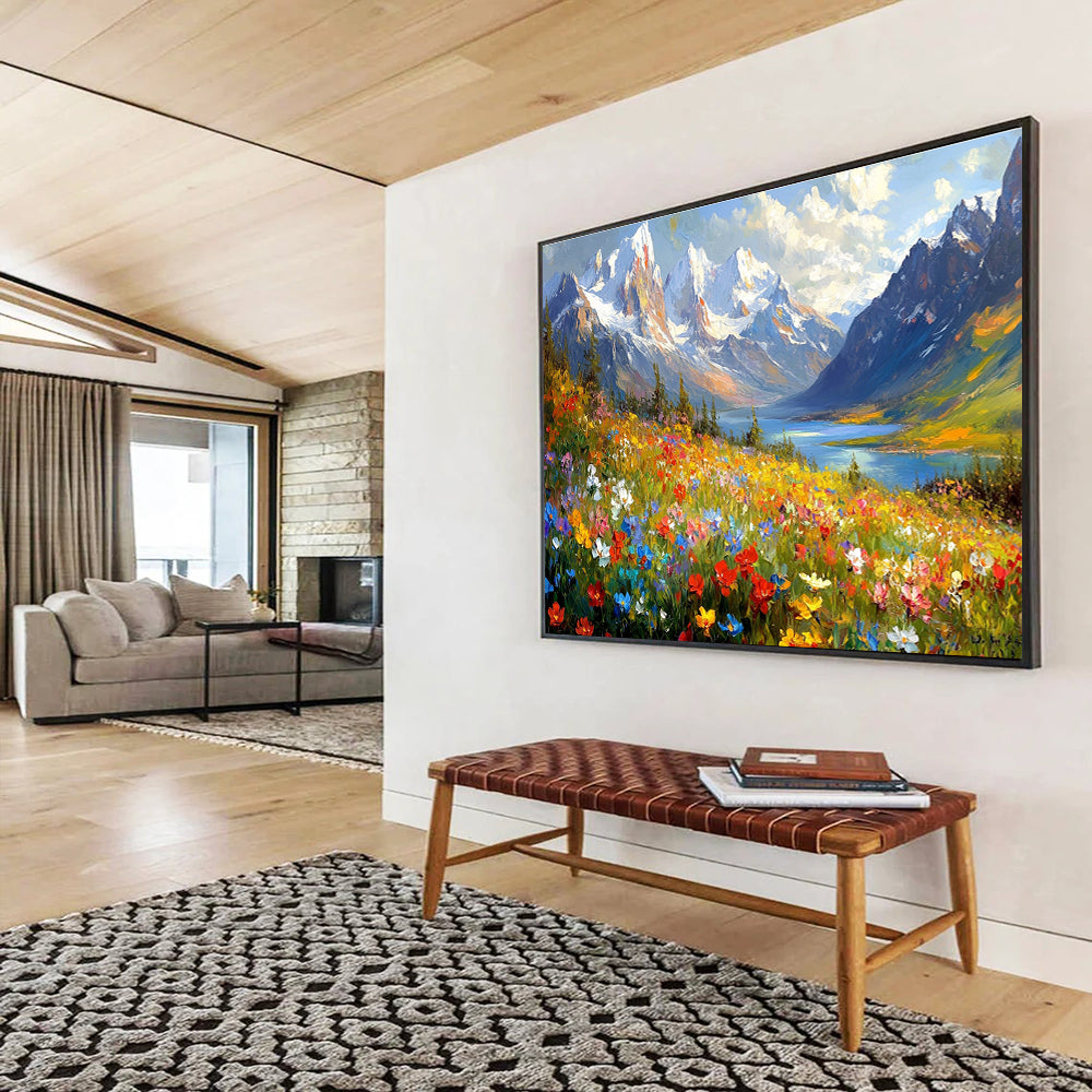 Breathtaking Alpine Art for Ski Chalet & Nature Lover’s Retreat SC581