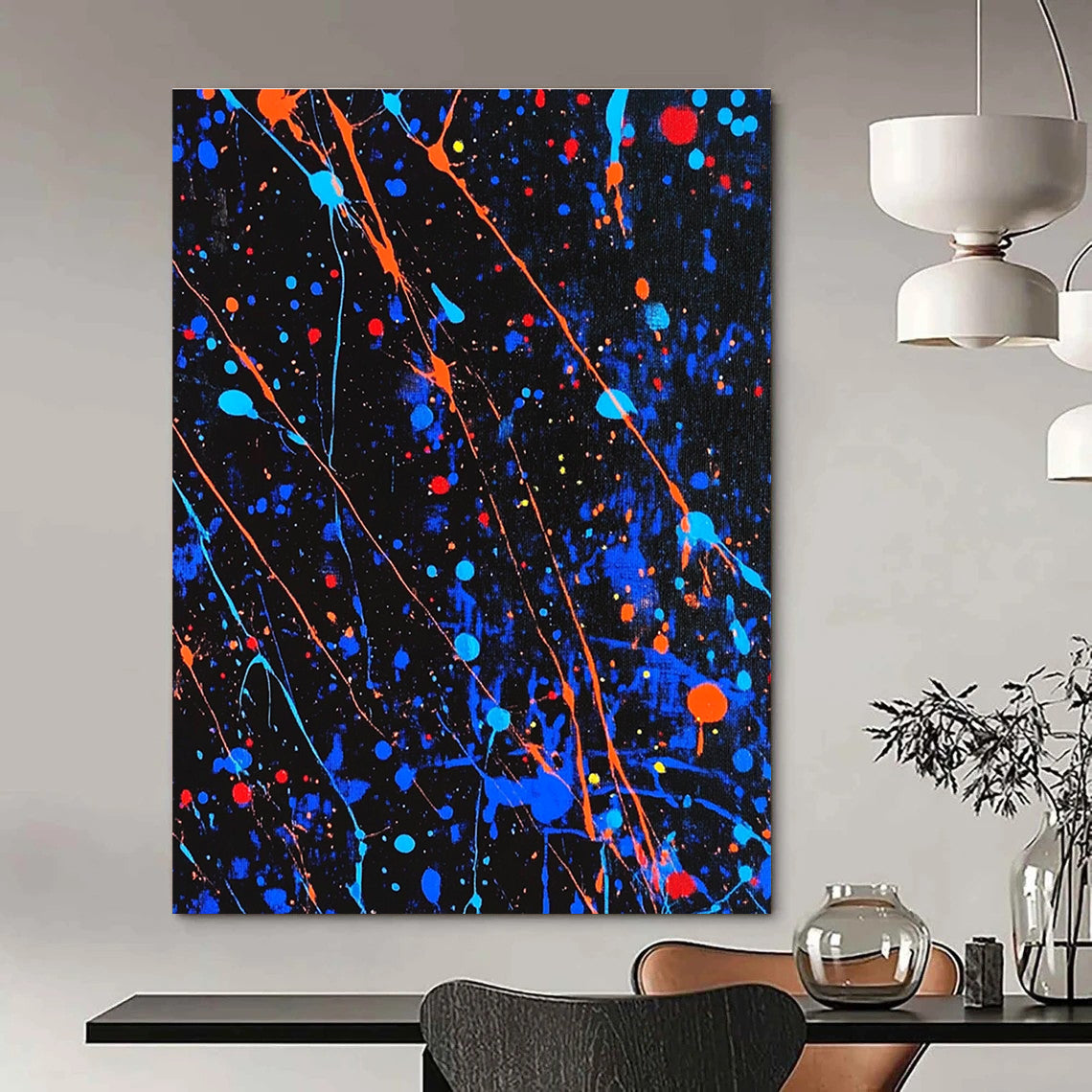 Colorful Splatter Art for Creative Studio & Vibrant Teen Bedroom STSC1406