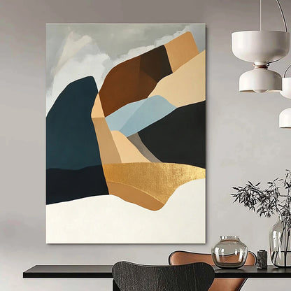 Geometric Landscape Art for Sunroom & Office STSC697