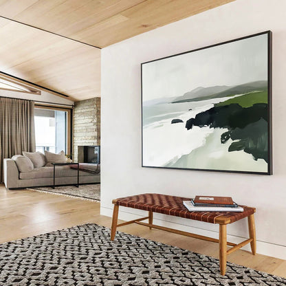 Minimalist Coastal Landscape for Scandinavian Home & Beachfront Yoga Studio SC160