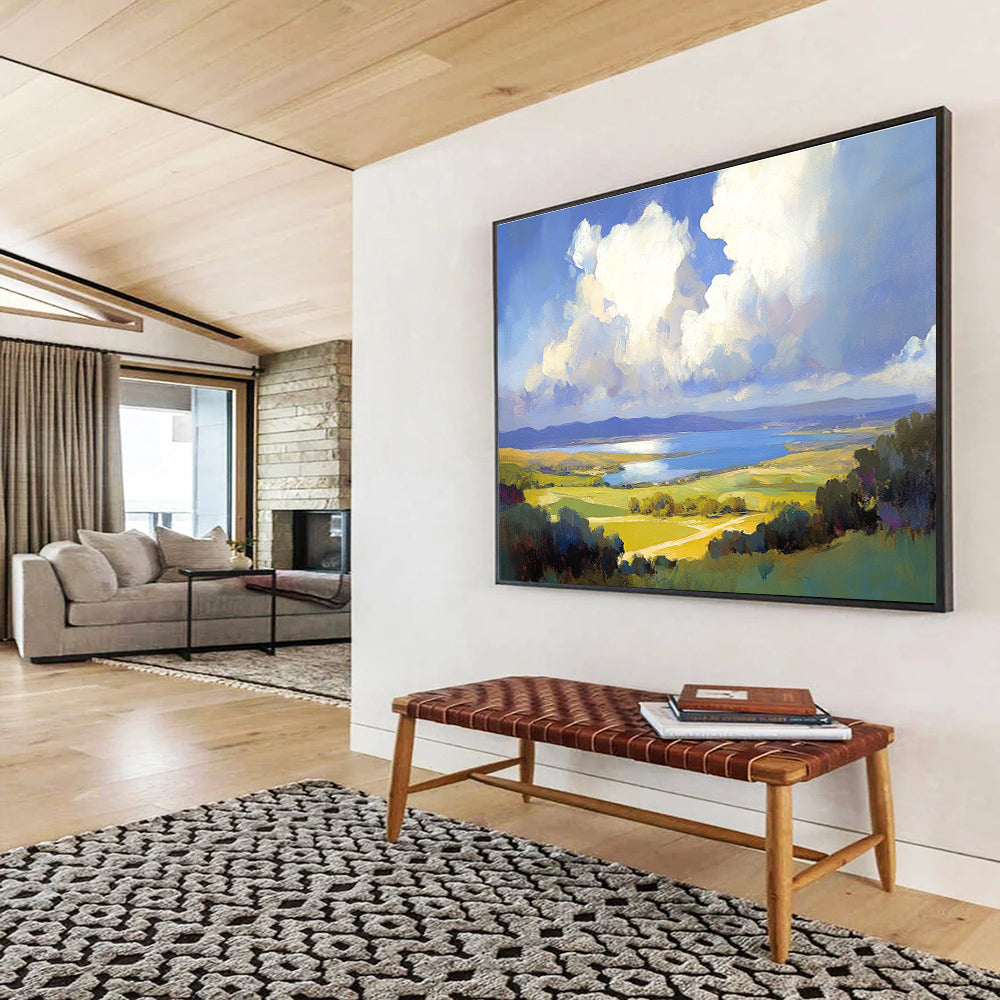 Peaceful Countryside Art for Farmhouse & Lakeside Cottage SC584