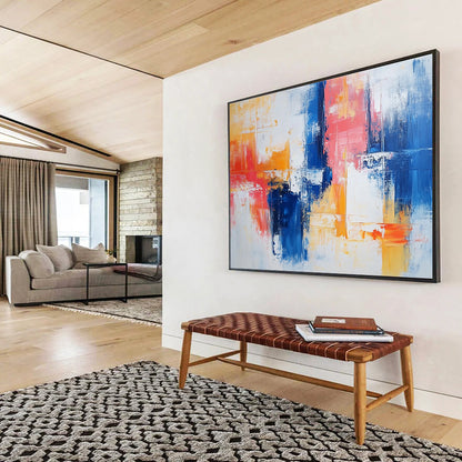 Color - Blended Abstract Art for Coastal Home Bedroom & Relaxing Spa Lounge SC263
