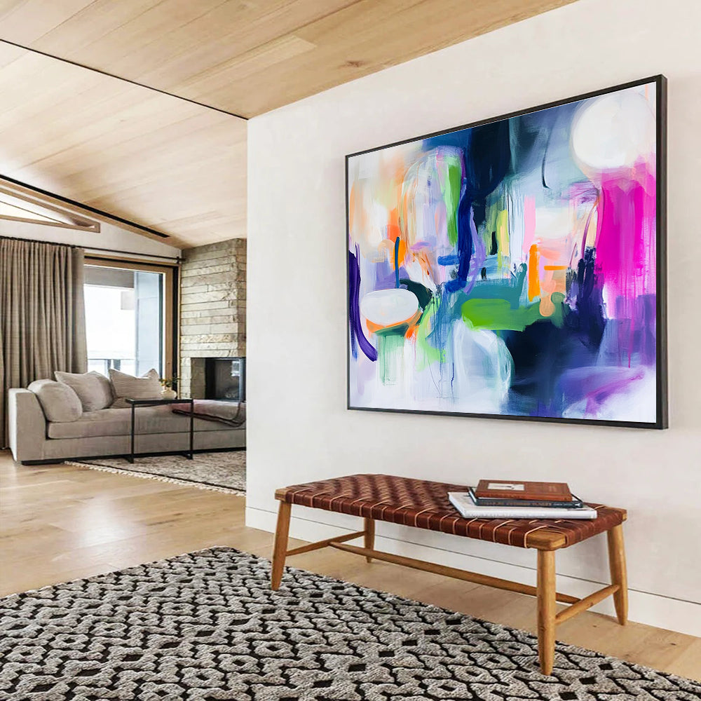 Vivid Color Fusion Art for Art Gallery & Trendy Boutique SC373