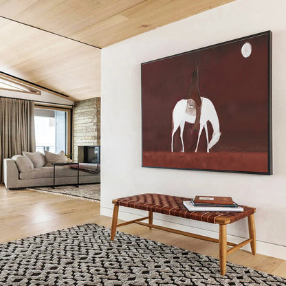 Moonlit Horseback Rider Art for Rustic Western - Themed Bars DLZ3116