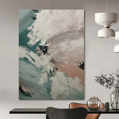 Abstract Coastal Waves Art for Surf Shop Lounge & Coastal Airbnb DLZ0876