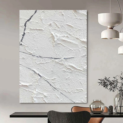 Textured White - Gray Art for Industrial - Chic Café & Minimalist Gallery DLZ2373