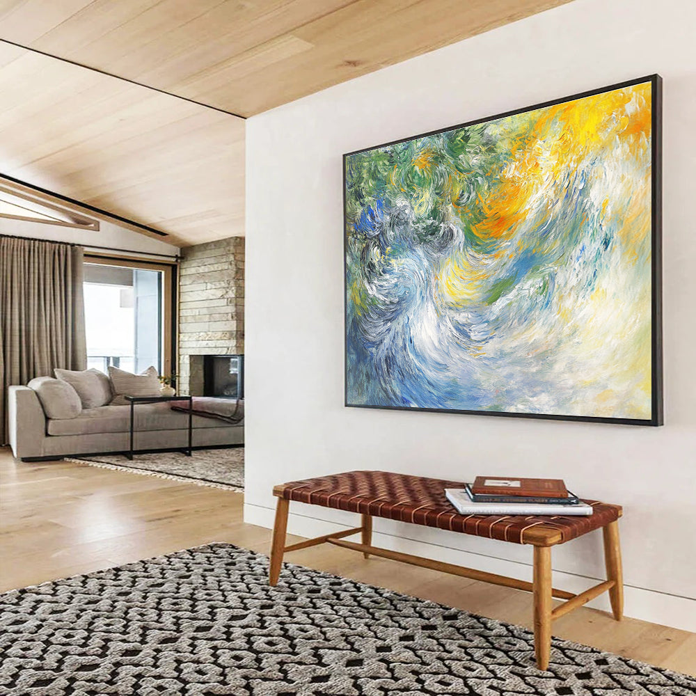 Colorful Ocean Waves Art for Surf Shop & Art - Lovers’ Café SC414