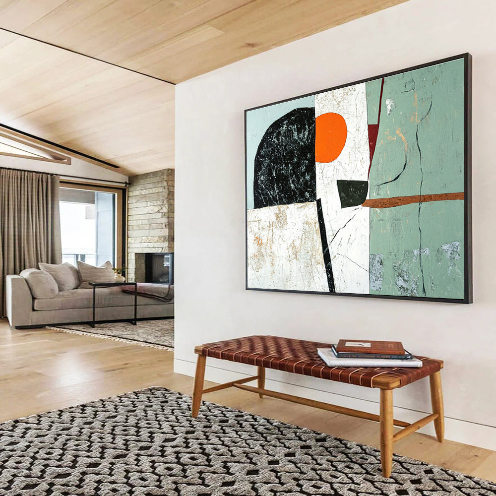 Abstract Geometric Shapes Art for Modern Office & Contemporary Art Gallery SC192