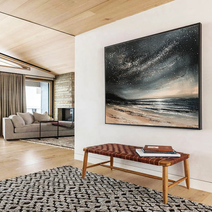 Starry Night Beach Art for astronomers - Themed Café & Beach House Bedroom SC528