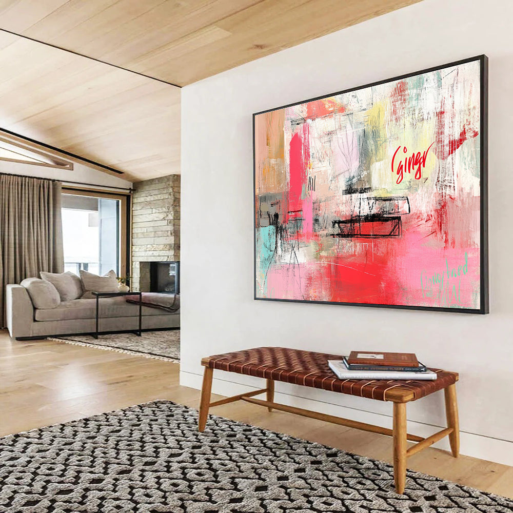 Abstract with 'Ginger' Art for Bohemian - Style Studio & Creative Café SC275