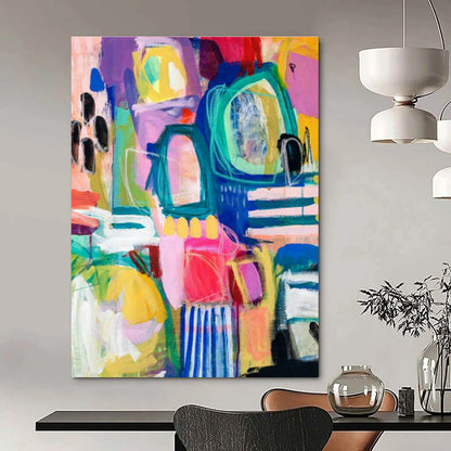 Colorful Geometric Art for Creative Studio Collaboration Zones DLZ0077