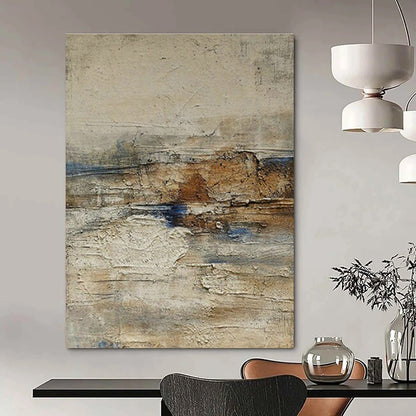 Gray - White - Brown - Blue Textured Art for Eclectic Home Decor & Modern Art Lounge DLZ1866