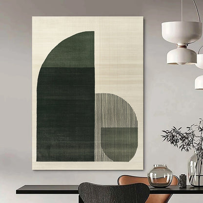 Green Geometric Shapes Art for Modern Office & Architectural Studio STSC1081