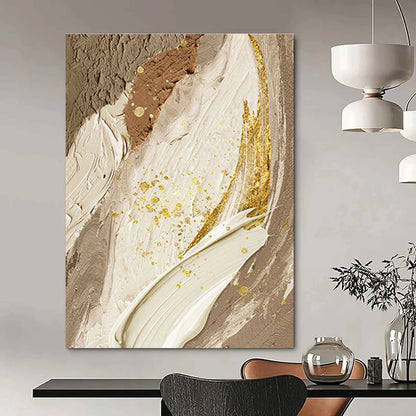 Gold - Accented Abstract Art for Luxury Hotel Lobby & Glamorous Dining Room DLZ2177