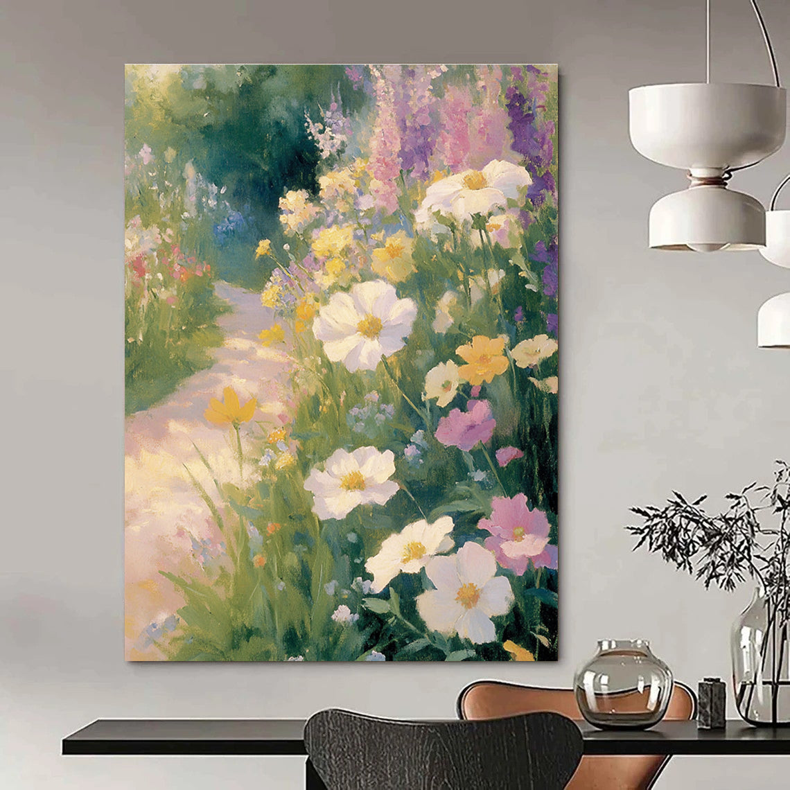 Soft Floral Pathway for Romantic Bedroom & Garden - Themed Tea Room STSC1227