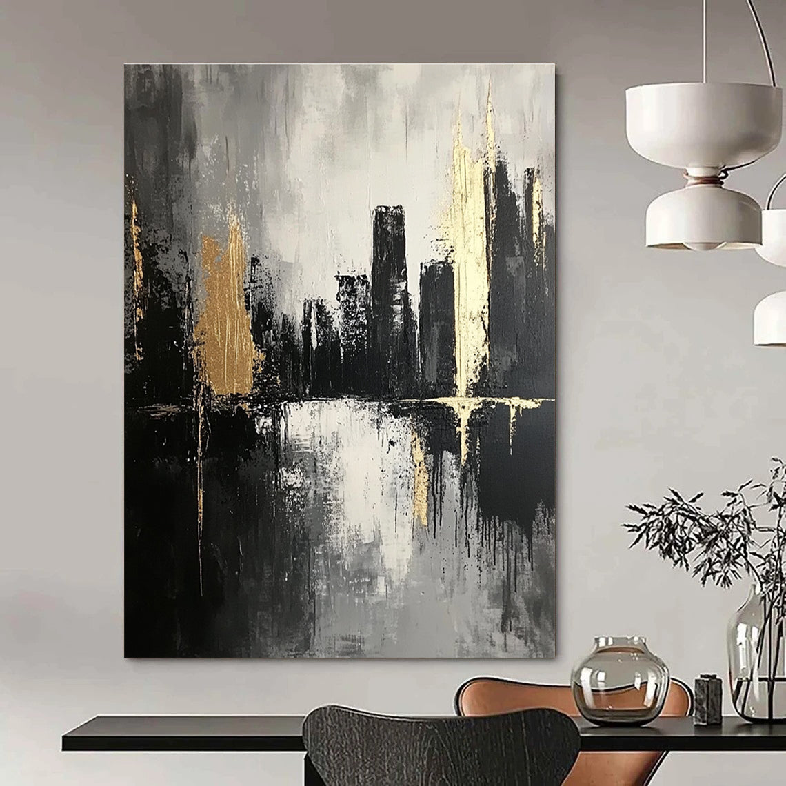 Urban Elegance Art for Luxury Penthouse & Corporate Lobby STSC020