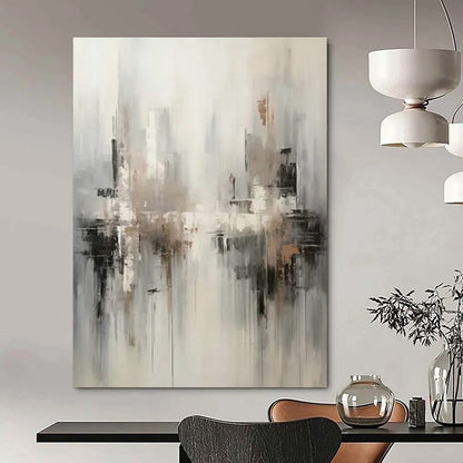 City Silhouette Abstract Art for Urban Home Den & Corporate Meeting Area DLZ1713