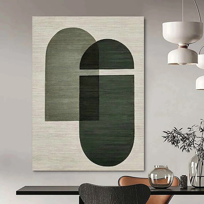 Simple Geometric Art for Minimalist Yoga Studio & Modern Home Entryway DLZ1519