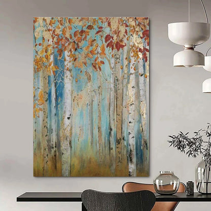 Autumn Birch Forest Art for Fall - Themed Home & Nature - Loving Studio DLZ2137