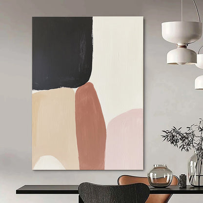 Neutral Color Block Abstract for Minimalist Living Room & Modern Office STSC480