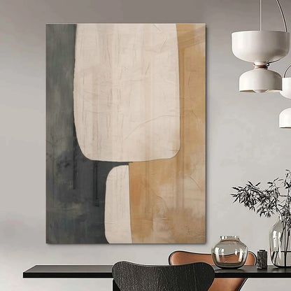 Repeated Geometric Patchwork Abstract Art for Minimalist Office & Contemporary Art Show DLZ1946