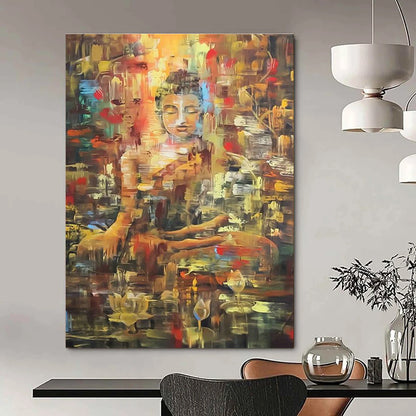 Colorful Buddha Art for Spiritual Retreat & Asian - Inspired Restaurant DLZ2327