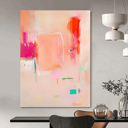 Playful Pink Abstract Art for Girls' Bedroom & Craft Room STSC689