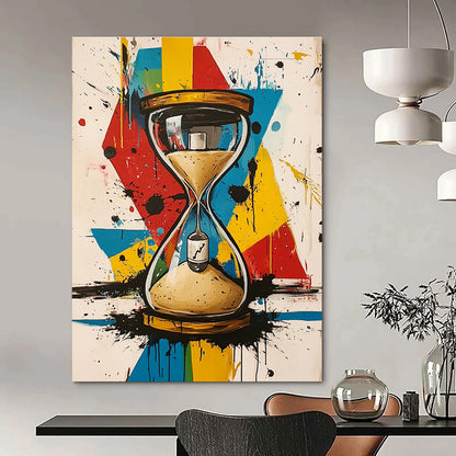 Colorful Graffiti Hourglass for Creative Studio & Trendy Bar STSC853