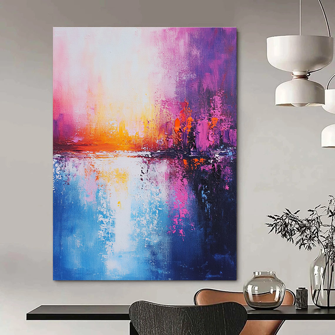 Dreamy Sunset Reflection for Romantic Dining Room & Lakeside Cottage STSC265