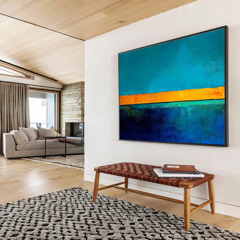 Horizon of Colors Art for Coastal Home Bedroom & Art Gallery Exhibition SC492