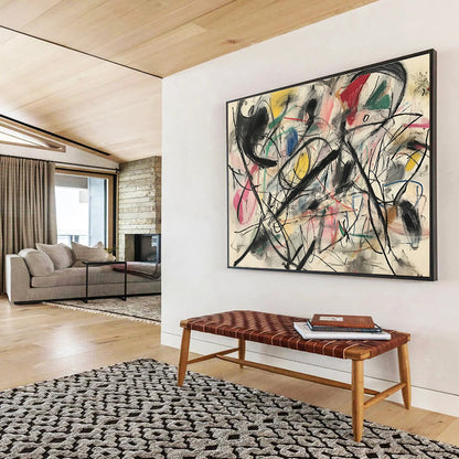 Dynamic Abstract Lines Art for Modern Art Gallery & Trendy Studio SC303