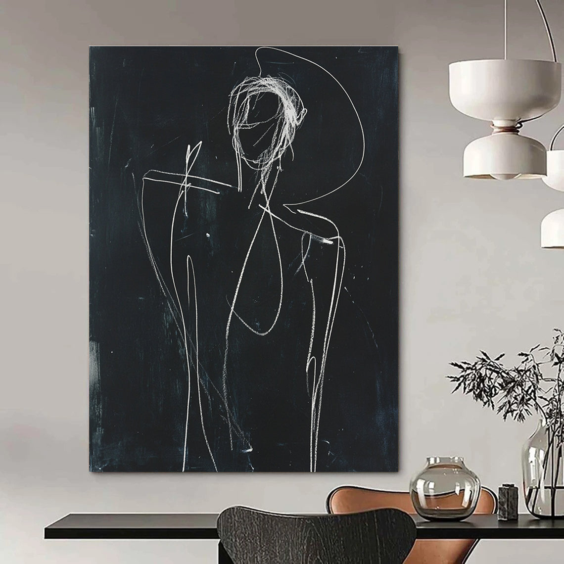 Abstract Figure Sketch for Avant - Garde Art Studio & Edgy Urban Loft STSC977