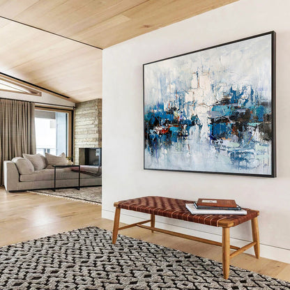 Blue - Toned Harbor Abstract Art for Nautical - Themed Home Offices DLZ2546
