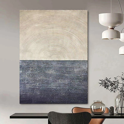 Semi - Circle Texture Art for Living Room & Hallway DLZ0488