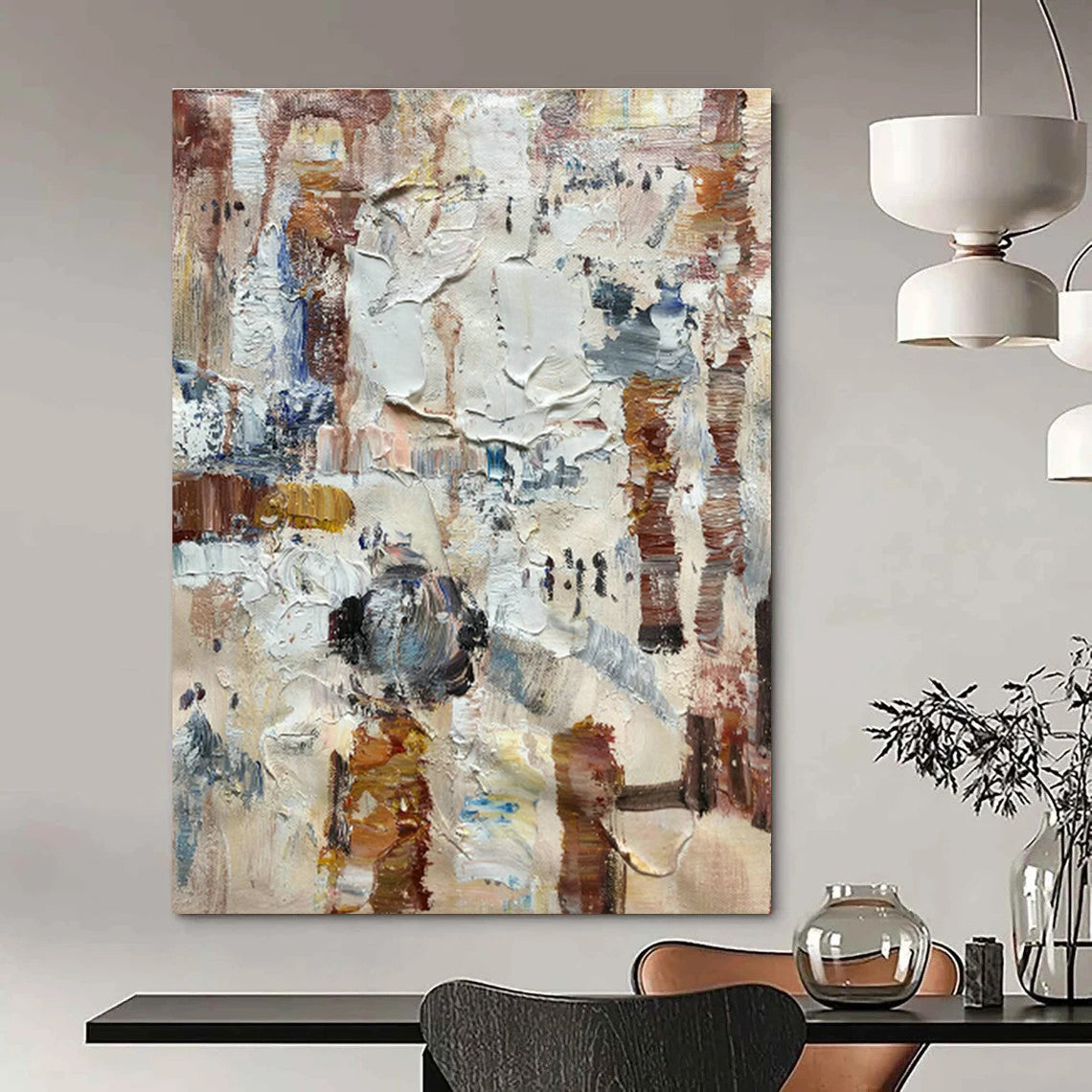 Colorful Abstract Texture Painting for Creative Studio & Community Art Center DLZ1309
