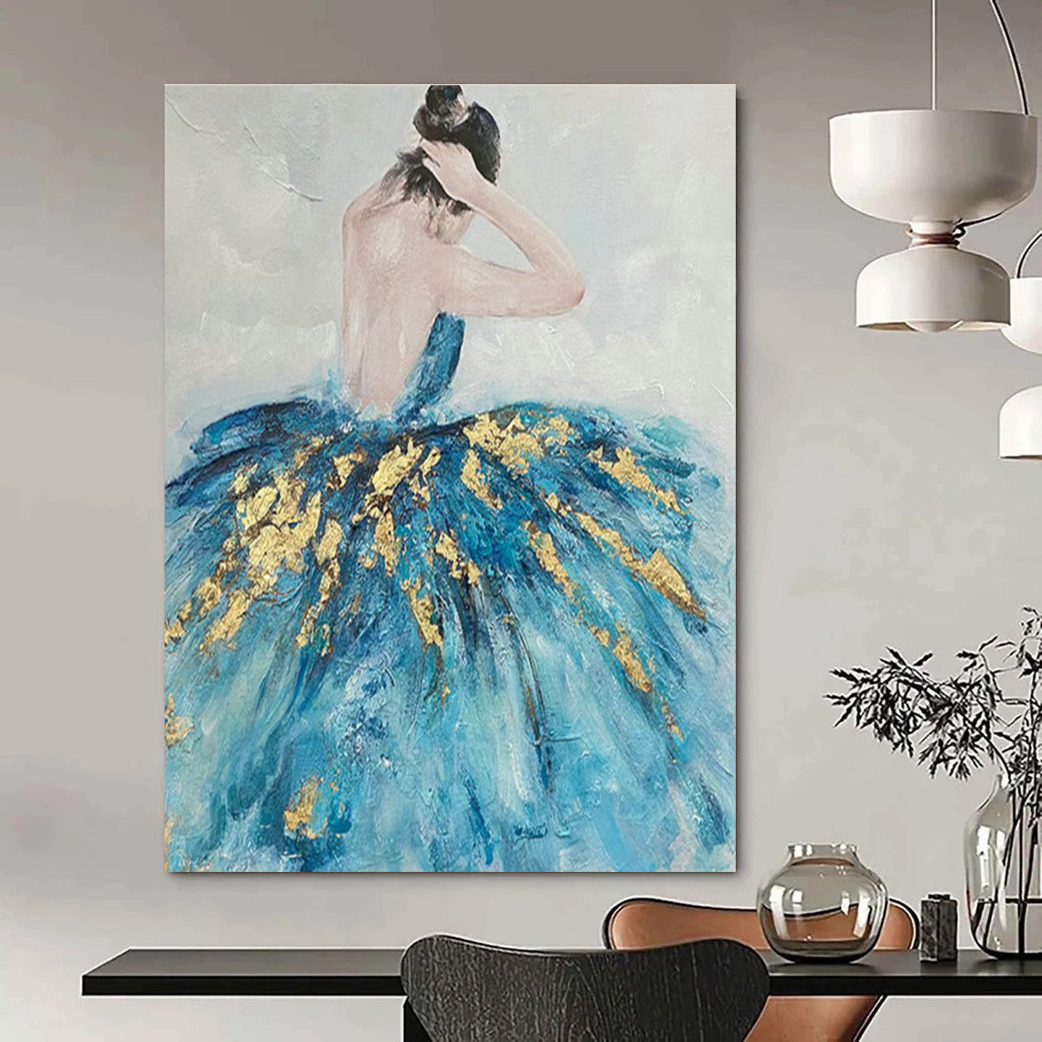 Elegant Ballerina Art for Dance Studio & Upscale Bridal Dressing Room DLZ1421
